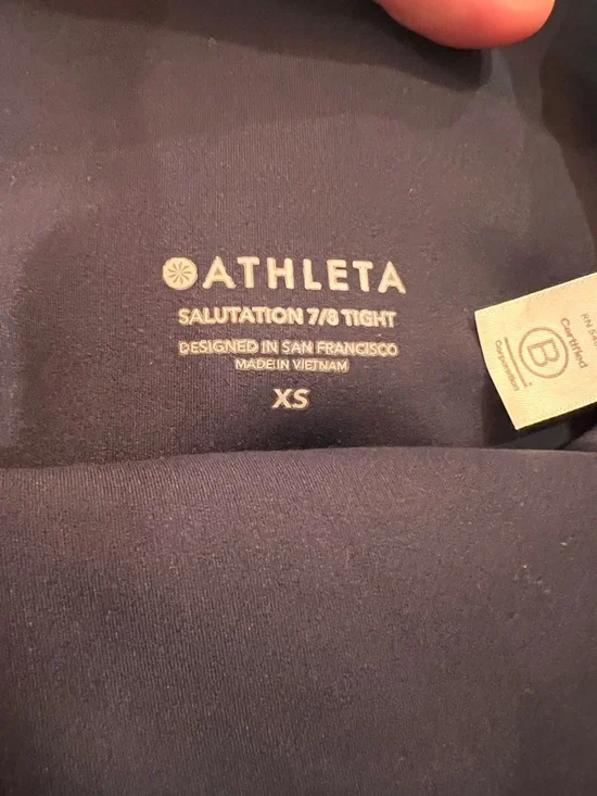 Athleta Salutation 7/8 Tight | Navy | XS - Picture 9 of 11